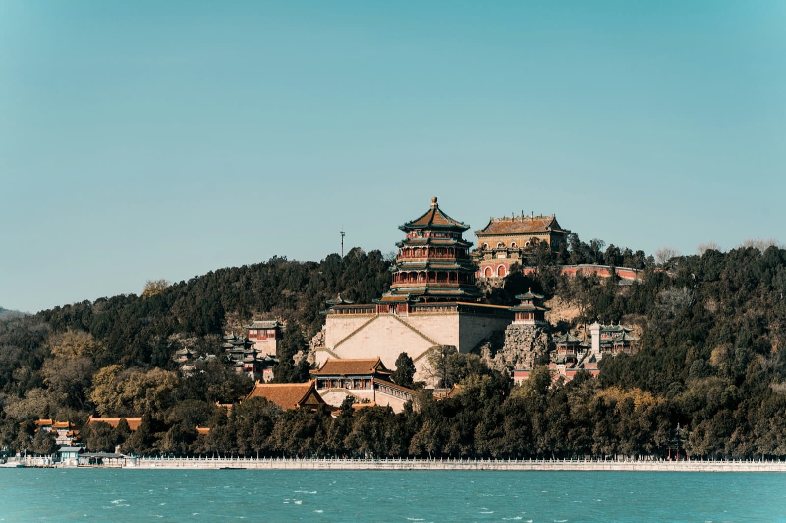 A view across Kunming Lake at the Summer Palace