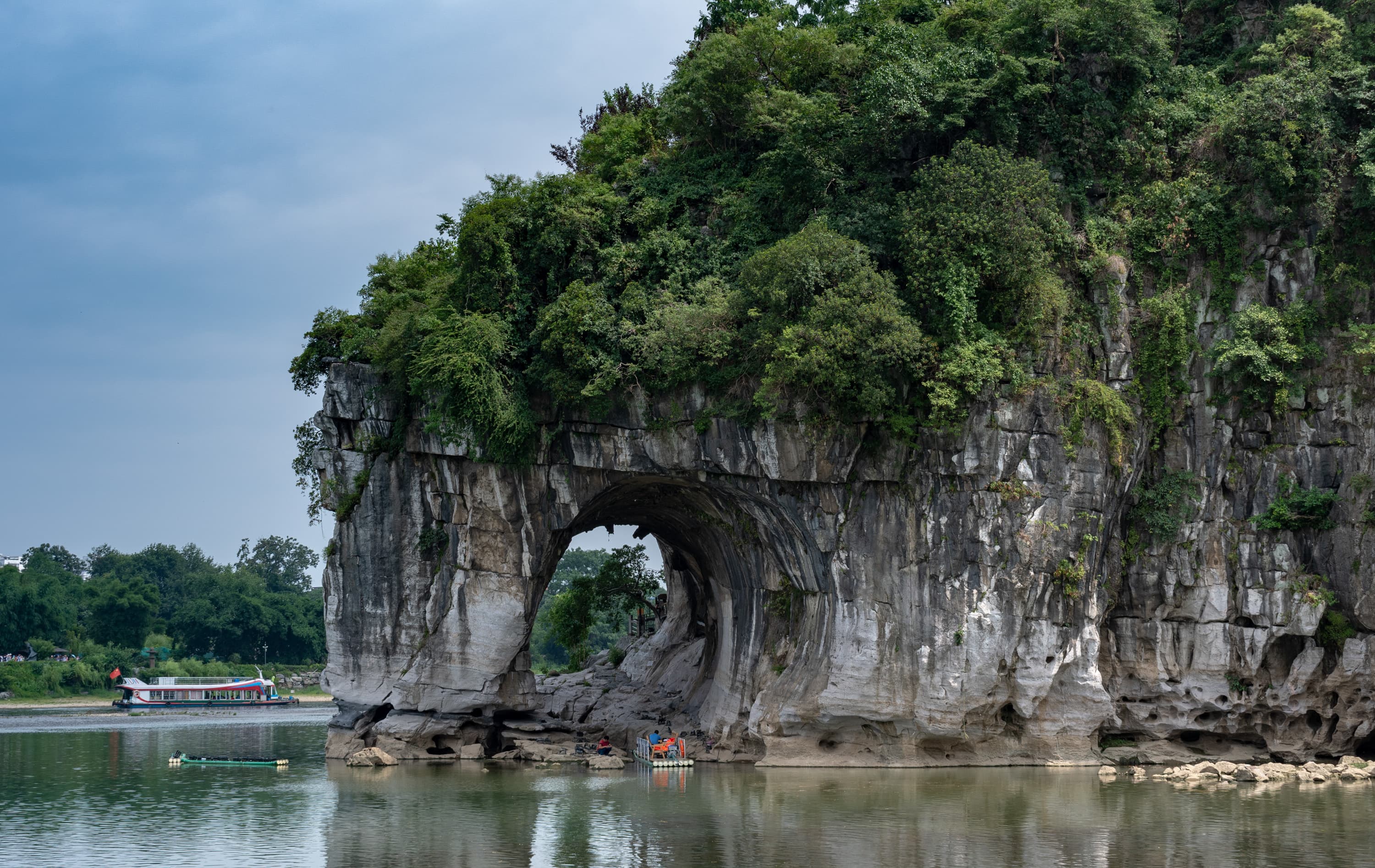 Elephant Trunk Hill and Water Moon Cave on the Li River in Guilin